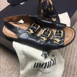 Vintage Mauri genuine Gator sandals